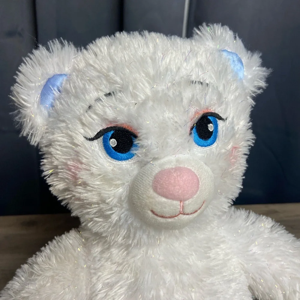 Build A Bear 2019 Disney *Frozen 2* Elsa* White Sparkle Bear, 17”‎
